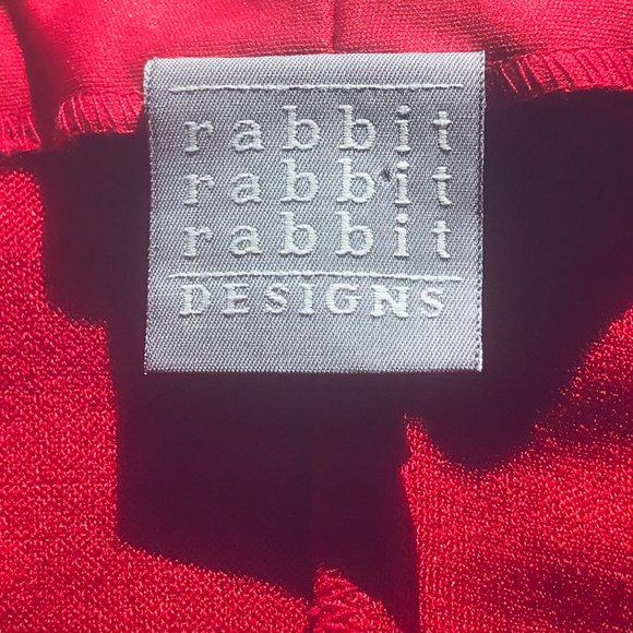 Rabbit Rabbit Rabbit Dress Red Sparkling Cocktail Sleeveless 10 M Dry Cleaned - Picture 8 of 11